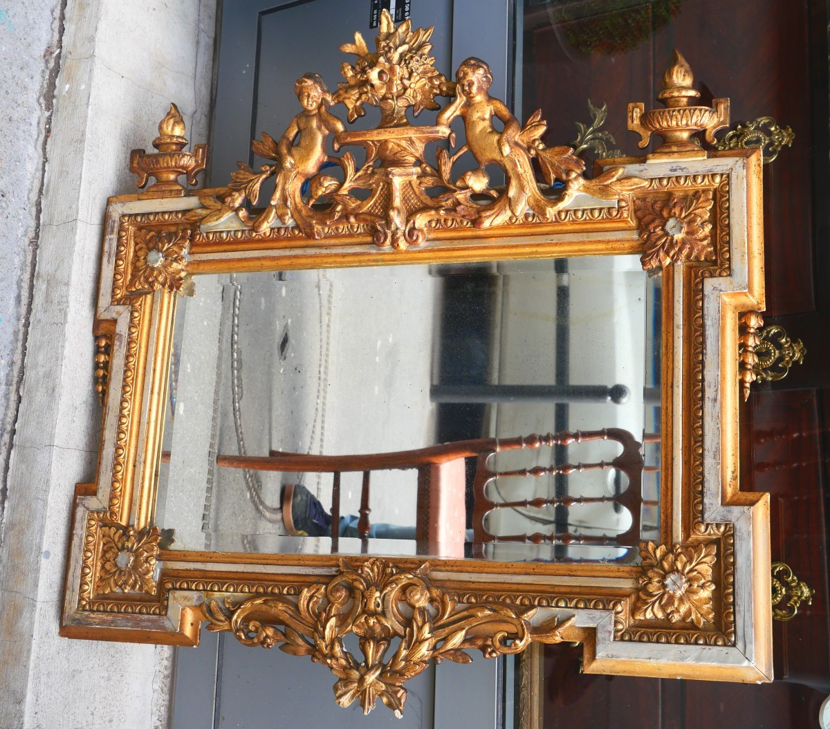 Exquisite 19th Century Gilded Wood Mirror