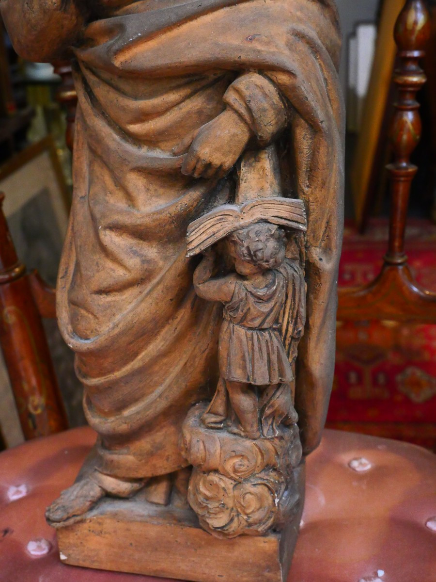 Saint Paul terre cuite 19e-photo-3