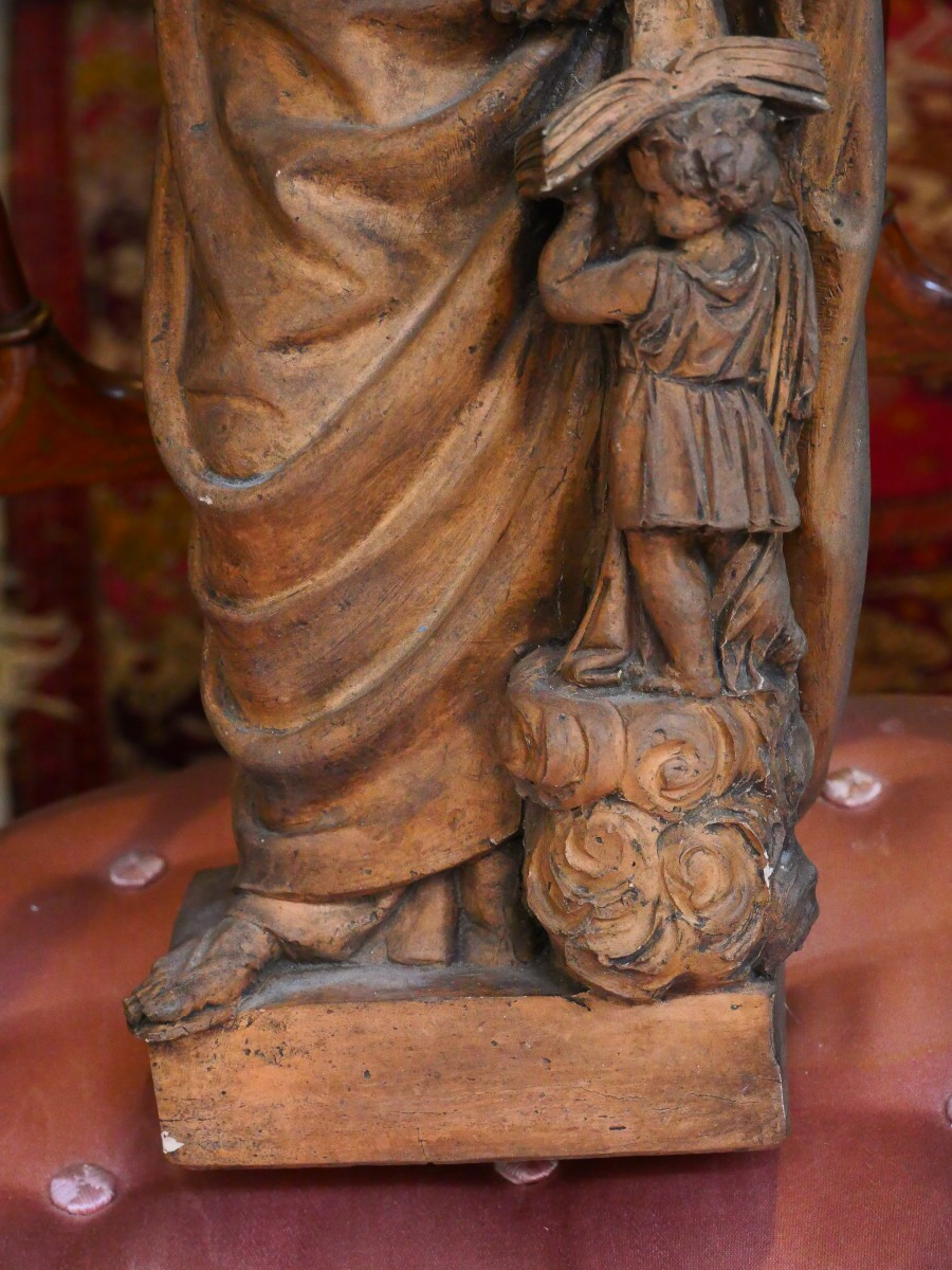 Saint Paul terre cuite 19e-photo-1