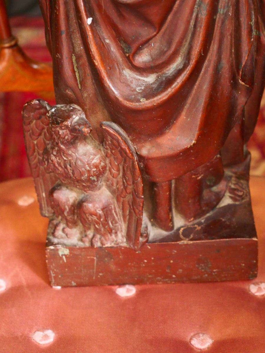 Saint Jean en terre cuite 19e-photo-3