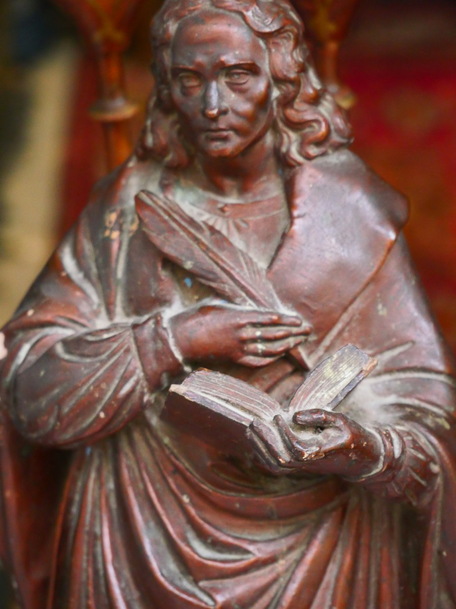 Saint Jean en terre cuite 19e-photo-3