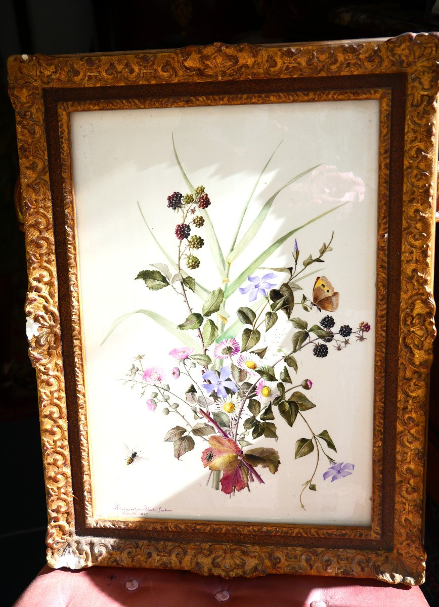 Painted Earthenware Plaque, 1887