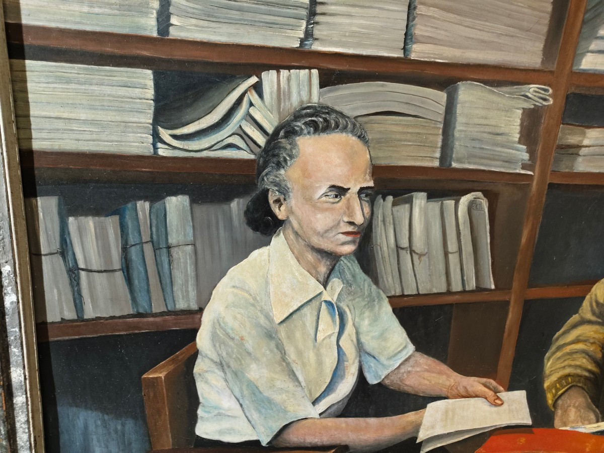 Très grande peinture année 50-photo-4