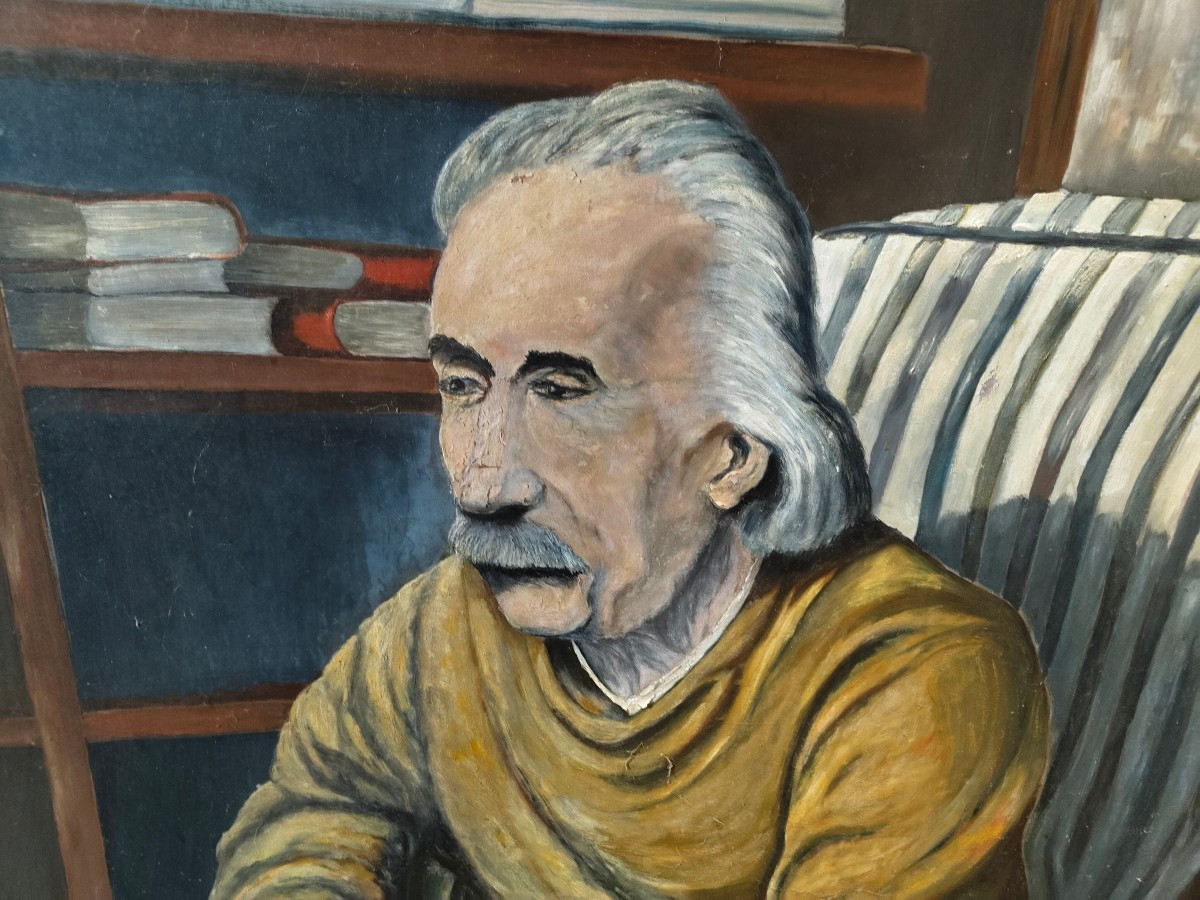 Très grande peinture année 50-photo-1