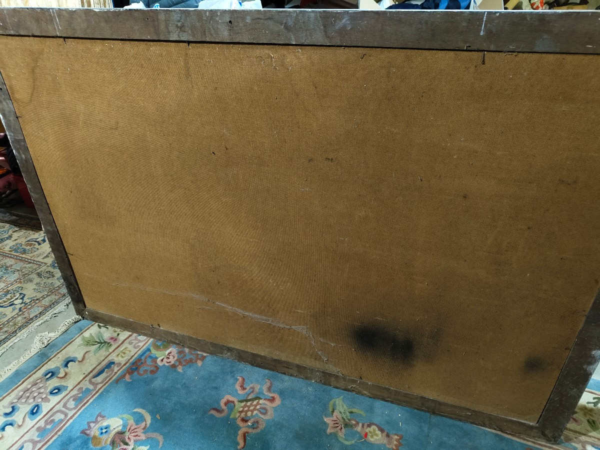 Très grande peinture année 50-photo-3