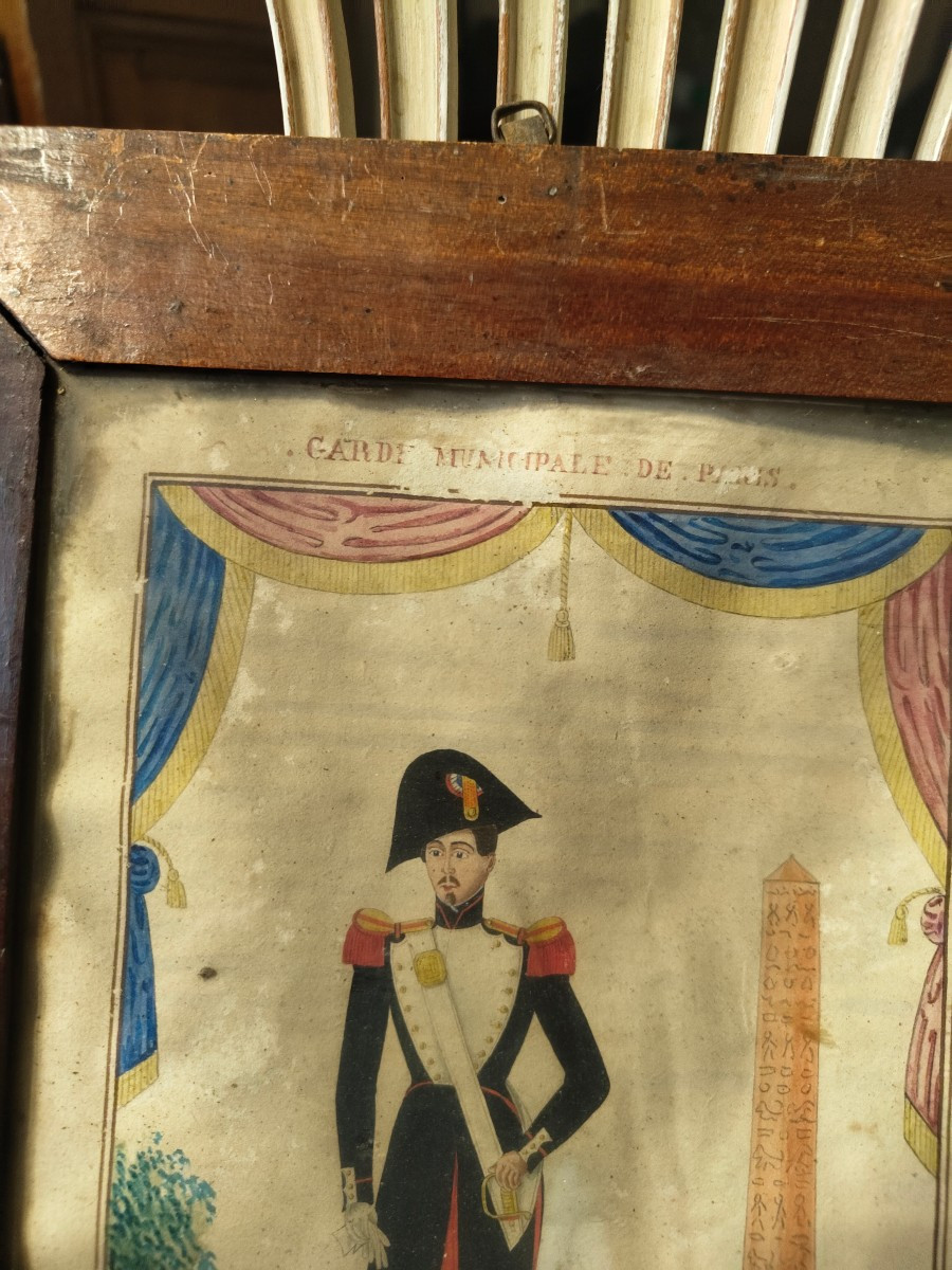 Drawing Of A National Guardsman Under Louis Philippe -photo-2