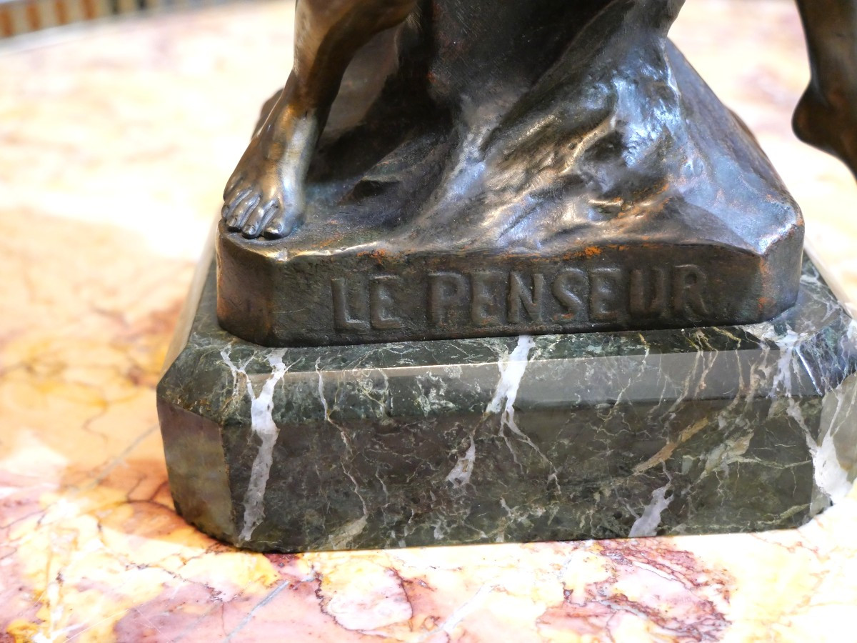 Bronze By Emile Picault Late 19th Century-photo-4
