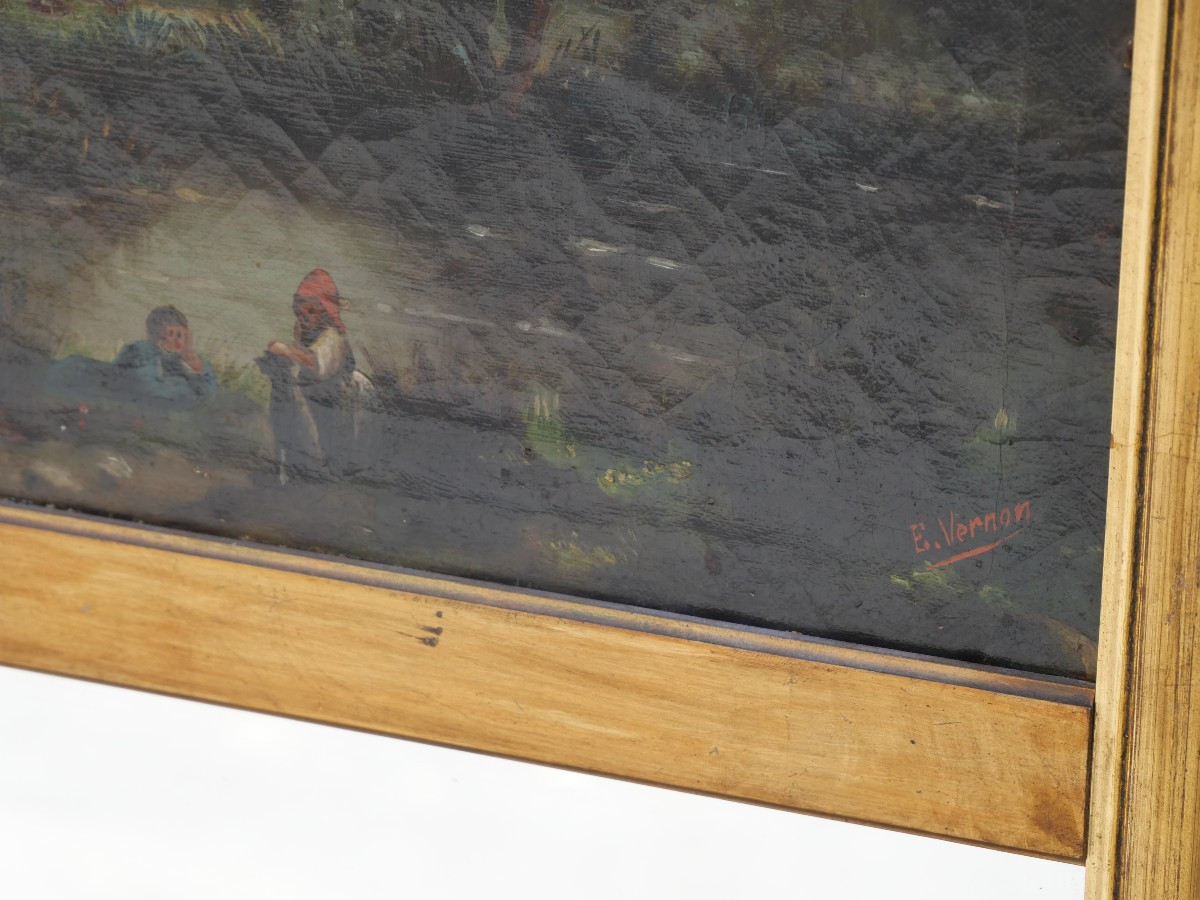 Trumeau Surmounted By A 19th Century Painting-photo-1