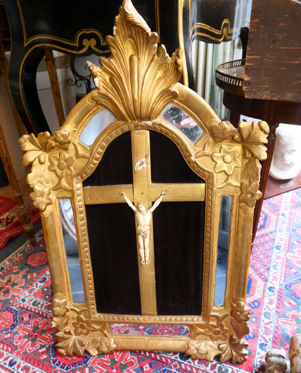 Regency Gilded Wood Crucifix 18th Century