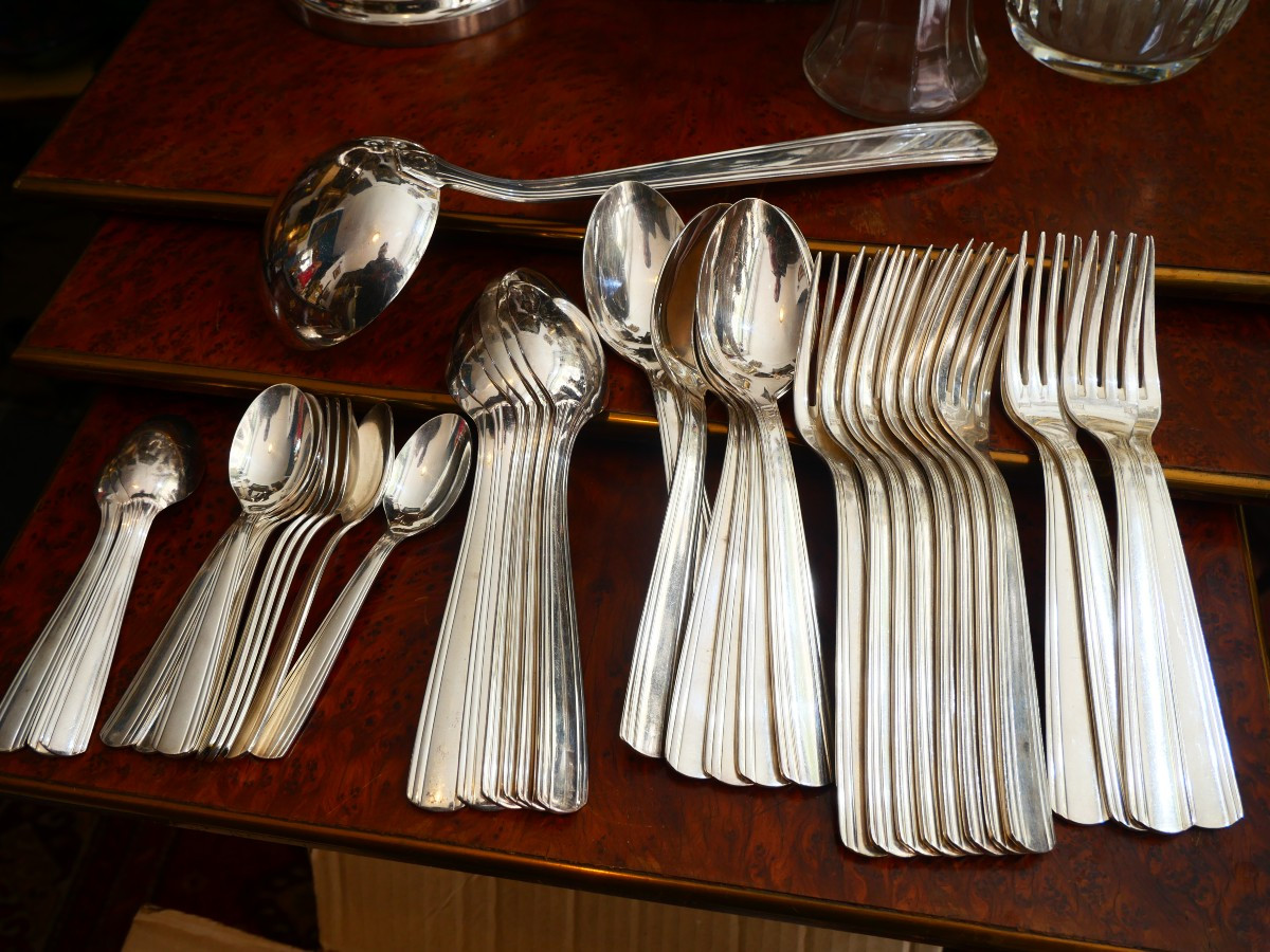 Serving Piece In Silver-plated Metal-photo-1