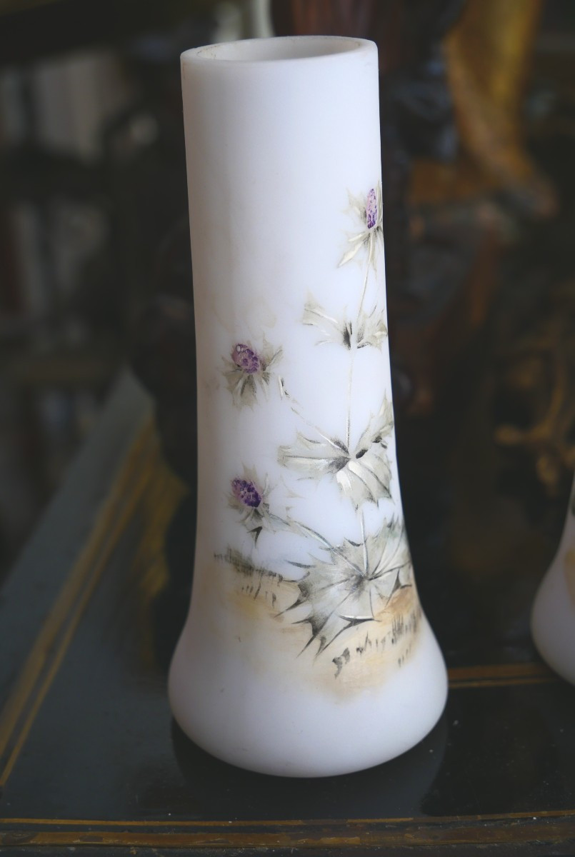 Pair Of Opaline Vases-photo-2