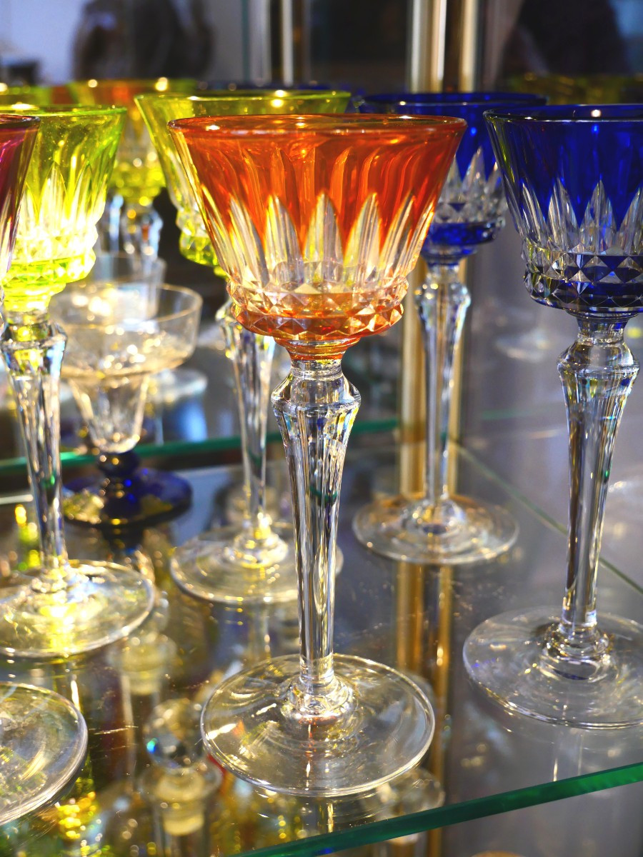 Six verres à vin du Rhin Baccarat-photo-2