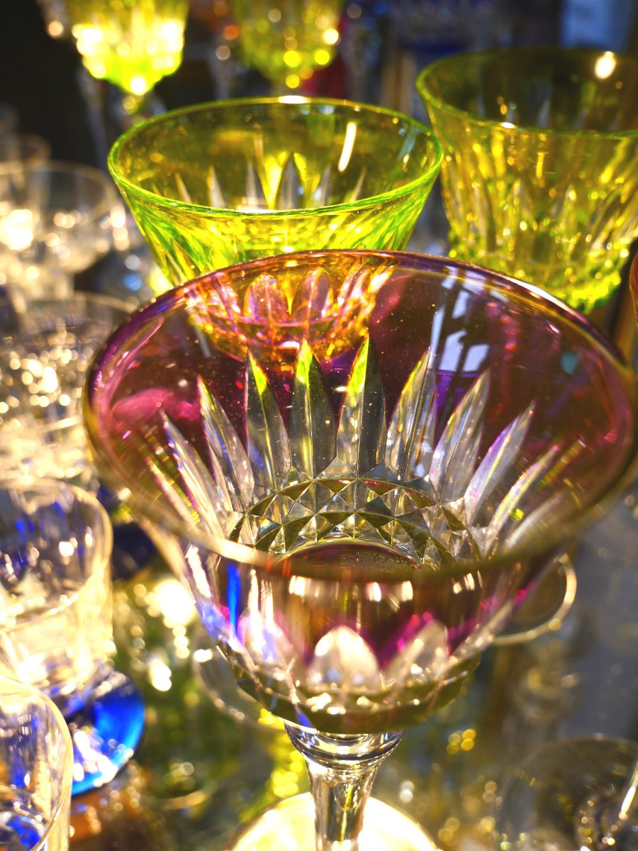 Six verres à vin du Rhin Baccarat-photo-3