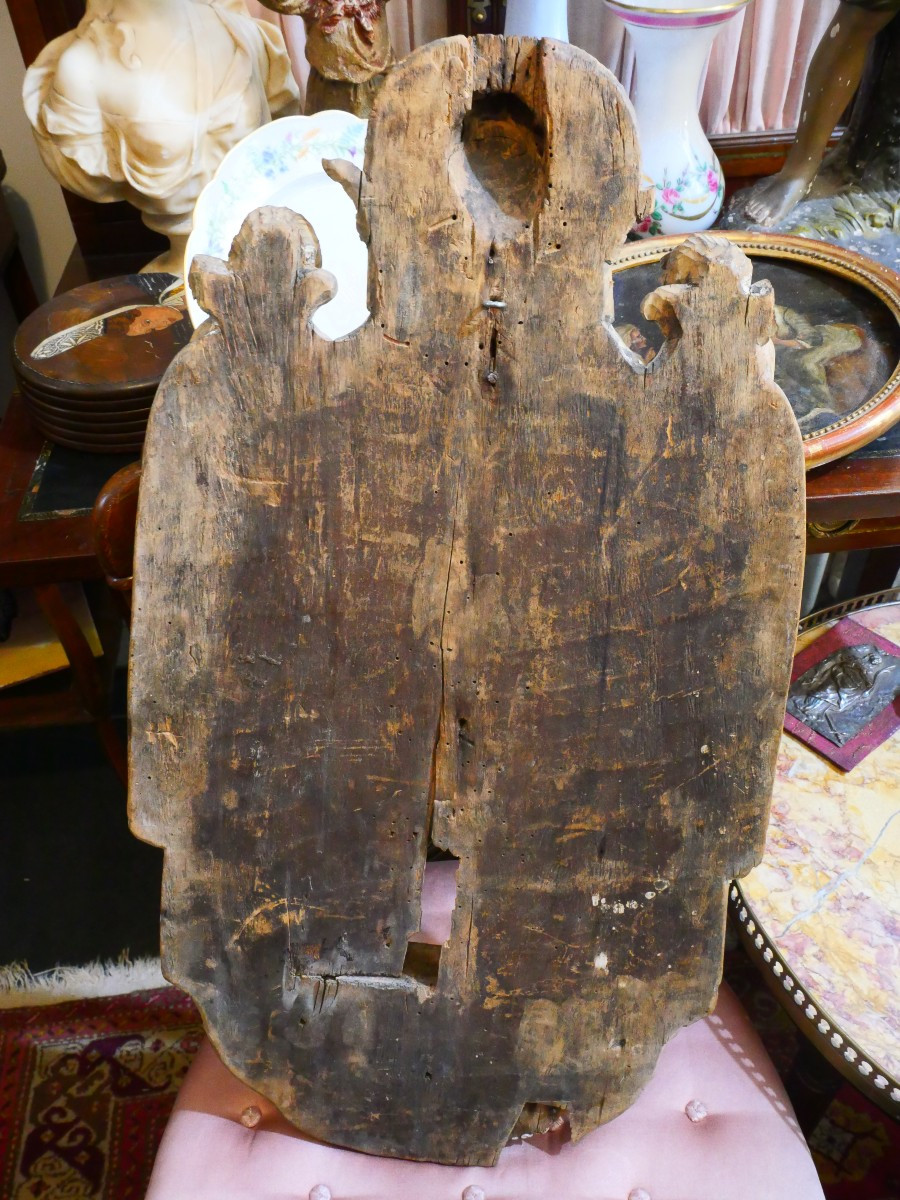 Chapiteau bois sculpté  XVIIIe-photo-1