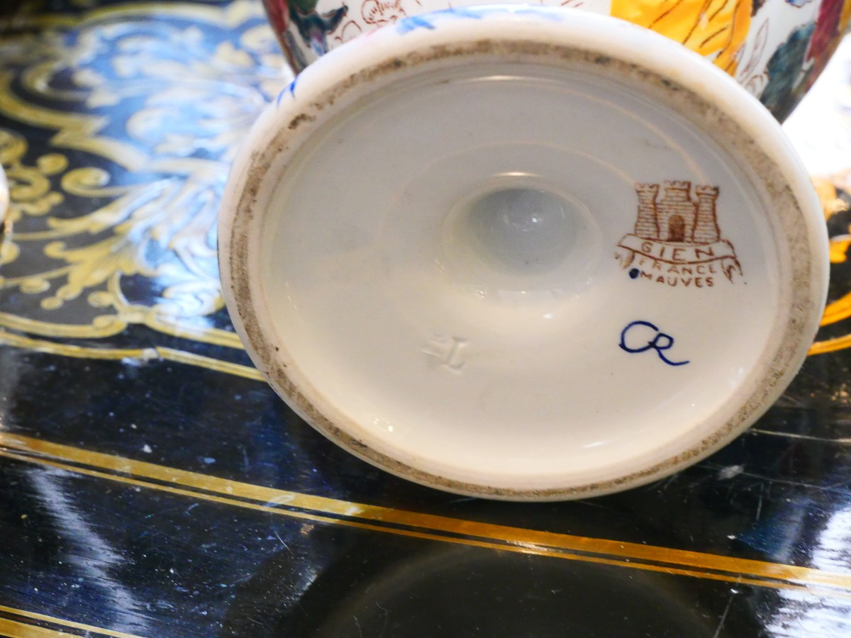 Paire de vases en faience  Gien -photo-4