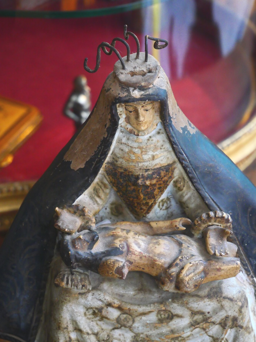 Pieta en terre cuite fin du 18e-photo-2