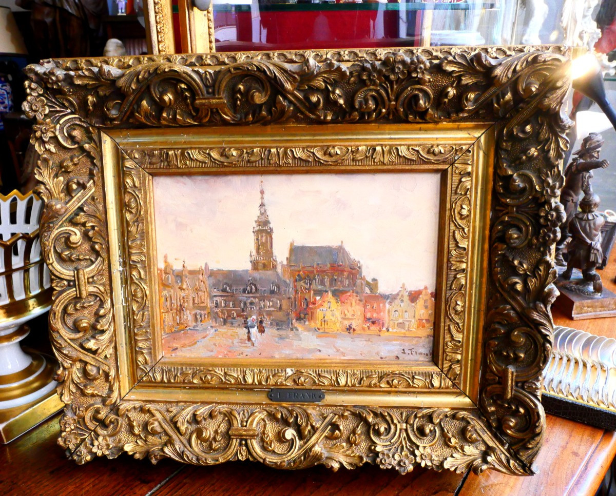 Paysage par le peintre Lucien Frank