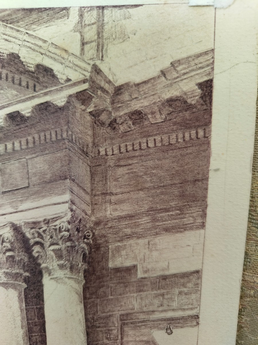 Drawing Of Saint Madeleine's Cathedral In Martigues-photo-2