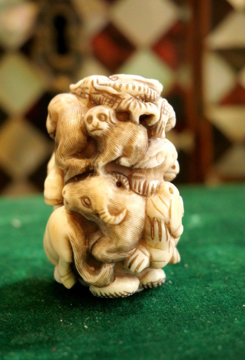 Netsuke Group Of Animals
