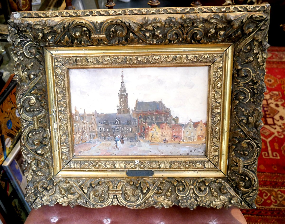 View Of The Main Square In Veurne, Belgium