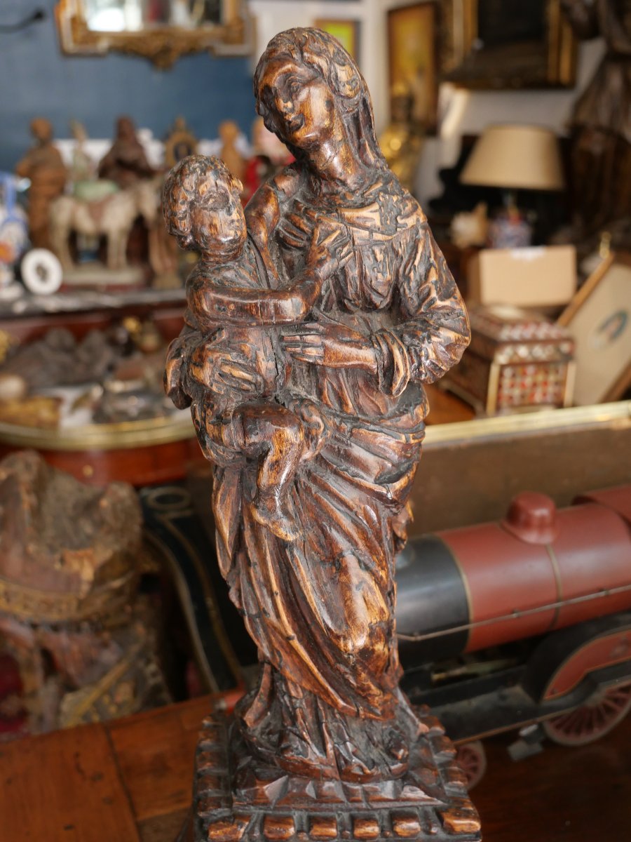 Vierge à l'enfant XVIIIe-photo-2