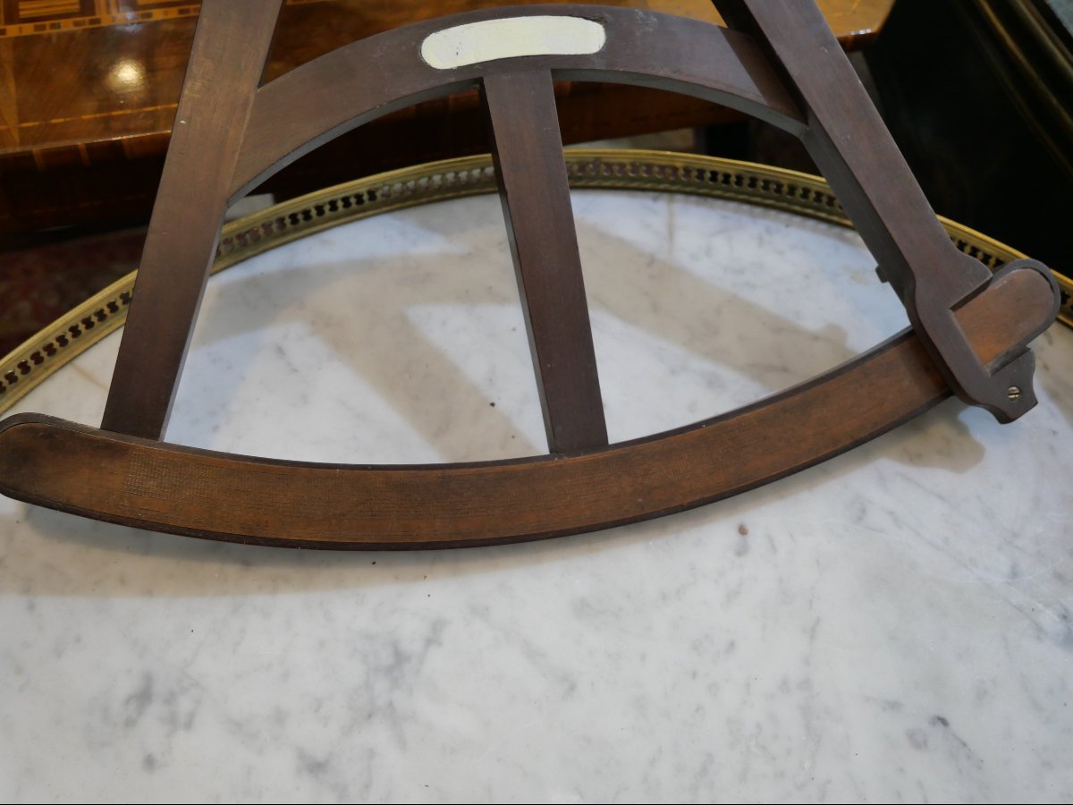 Grand octant Anglais  en acajou  XVIIIe-photo-3