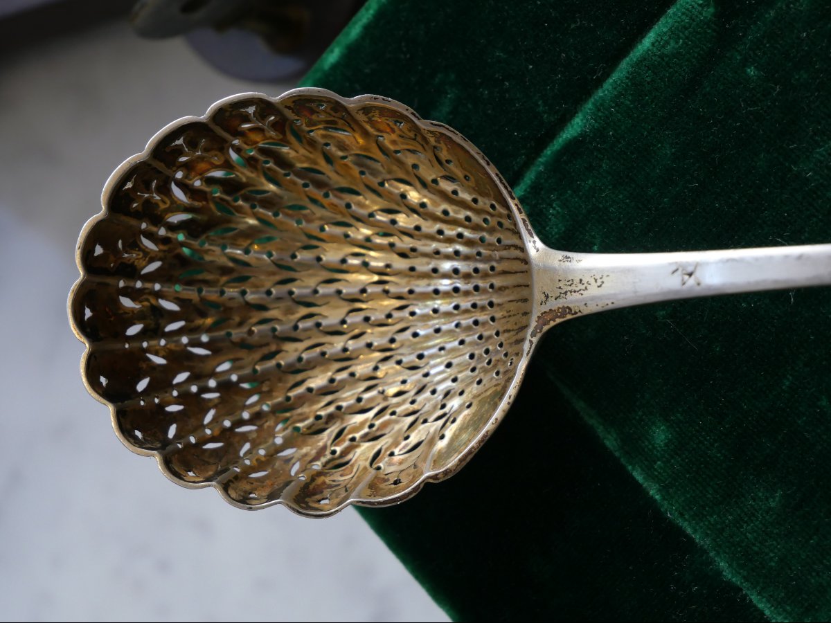 Grande cuillère à saupoudrer début XIXe -photo-4