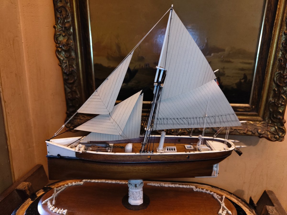 Maquette de canonnière XIXE-photo-4