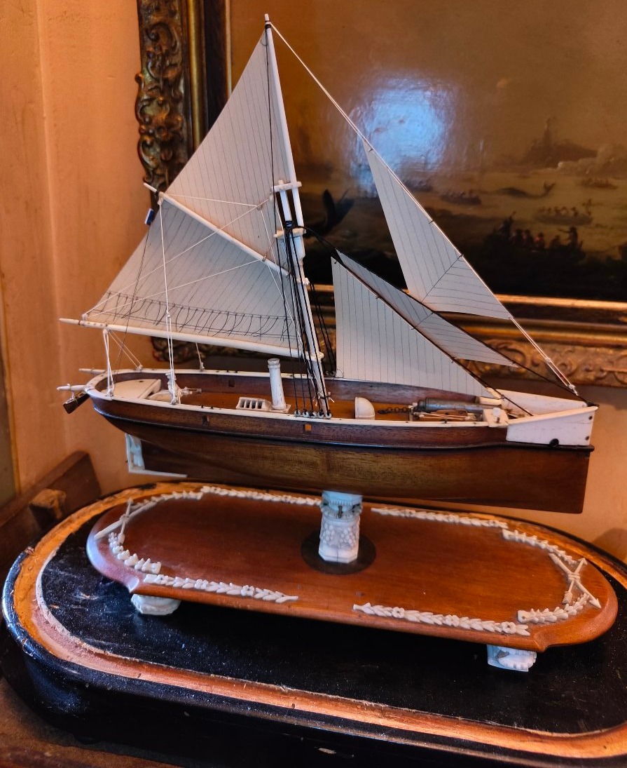 Maquette de canonnière XIXE