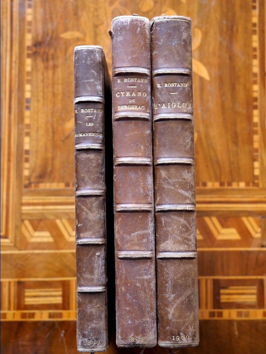 Envoi signé d'Edmond Rostand plus deux autres  livres -photo-2