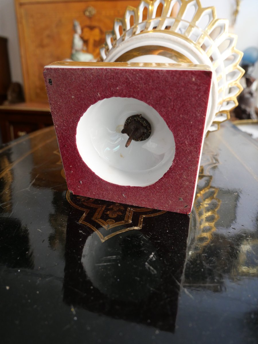 Coupe en porcelaine de Paris XIXe -photo-1