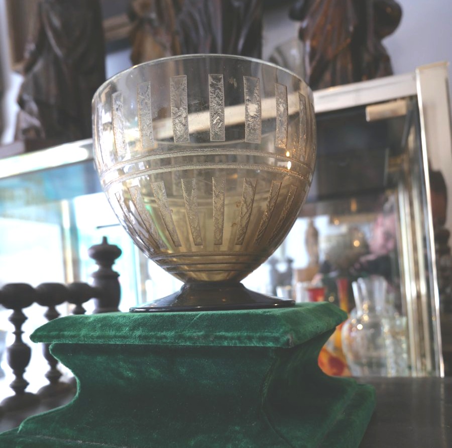 Coupe Daum  art déco -photo-3