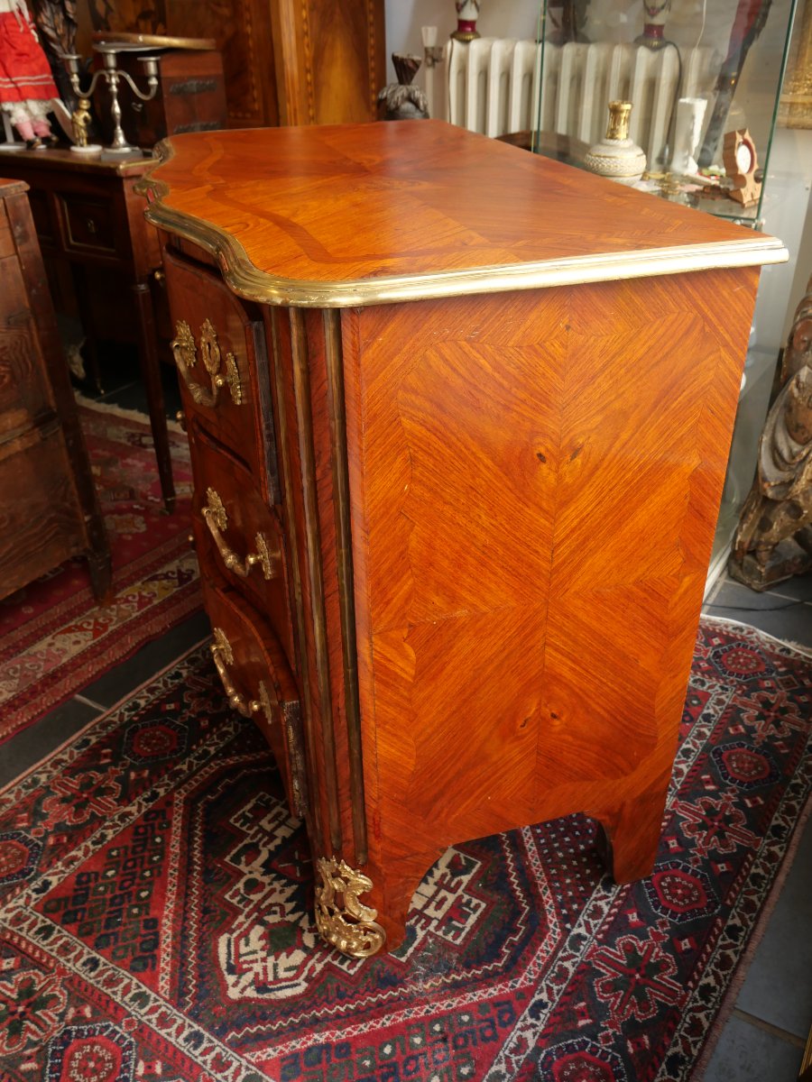 Commode arbalète Régence -photo-4