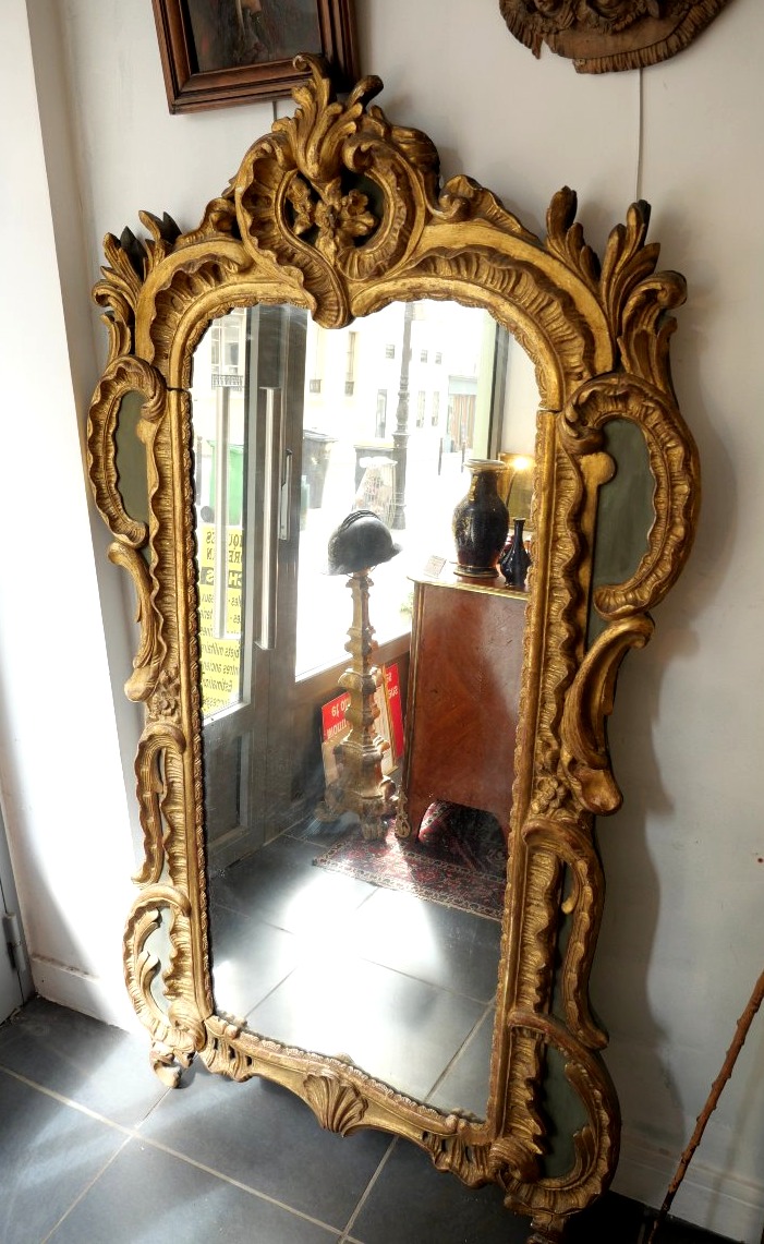 Regency-style Gilded Wooden Mirror
