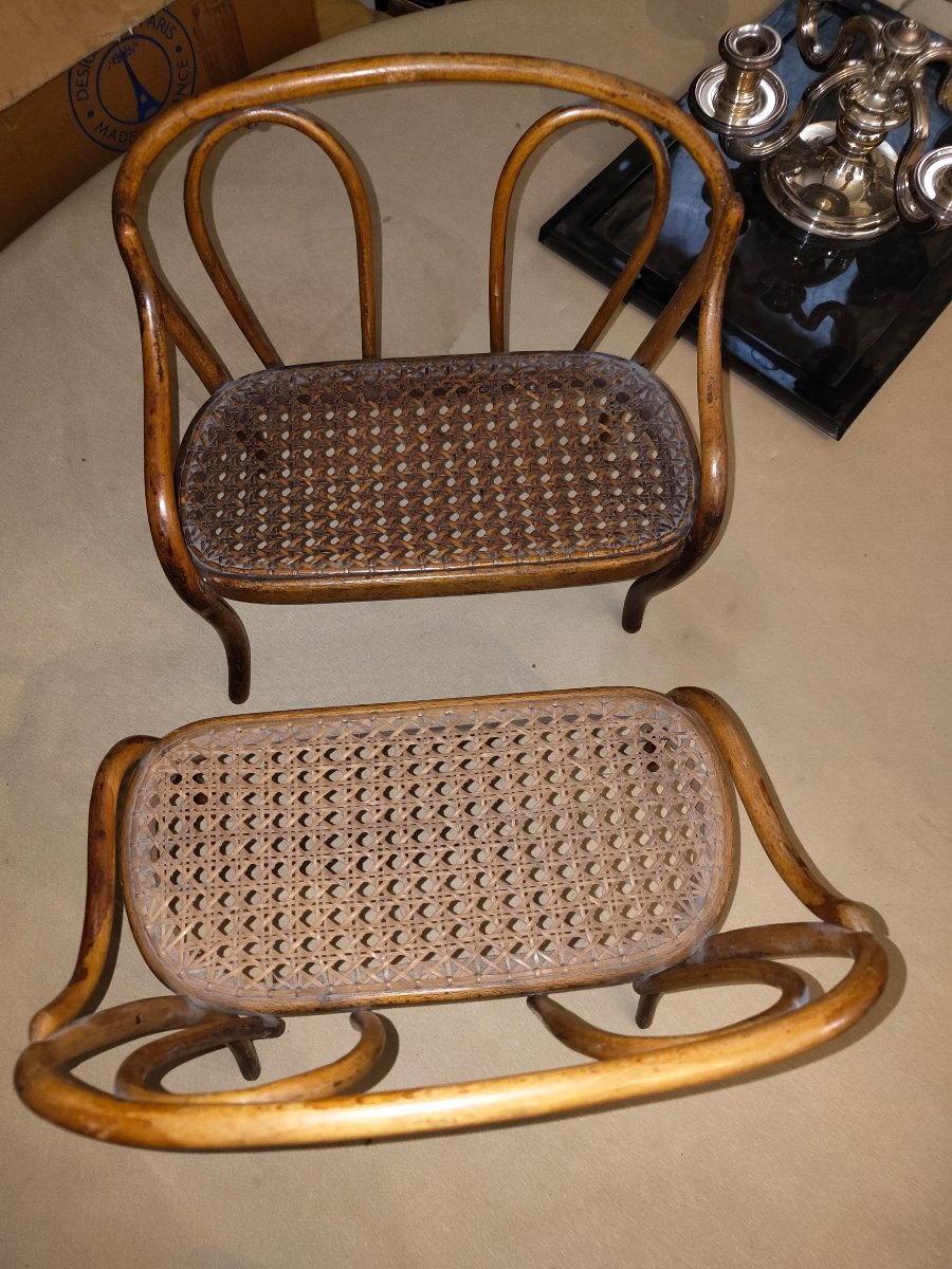 Banquettes de poupée de style thonet -photo-2