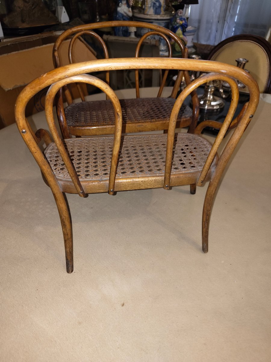 Banquettes de poupée de style thonet -photo-3