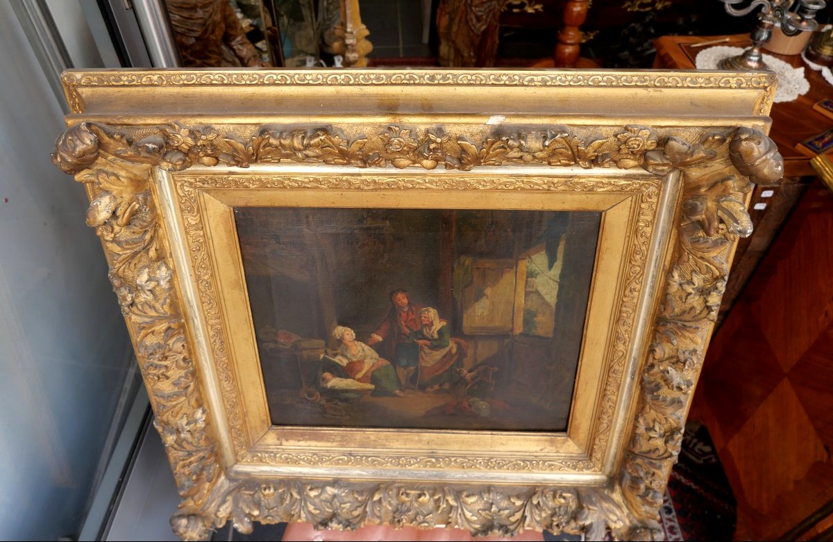 Scène d'intérieur XIXe-photo-3