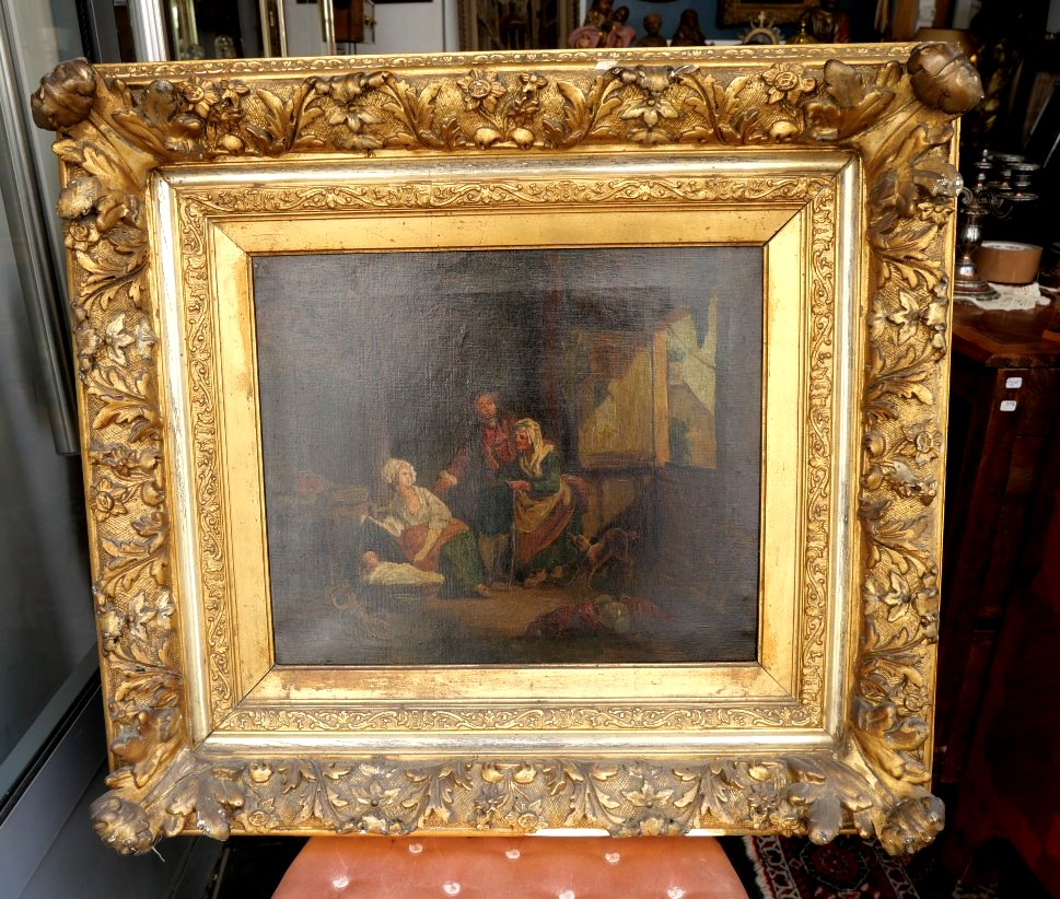 Scène d'intérieur XIXe