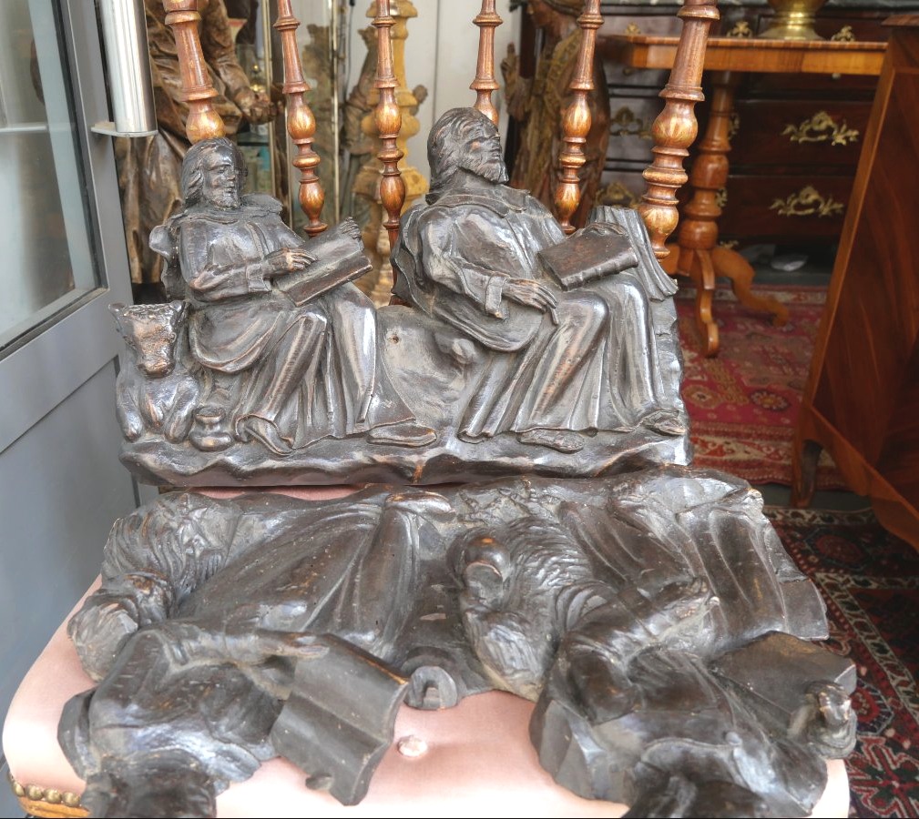 The Four Evangelists, Carved Wood, 16th Century-photo-1