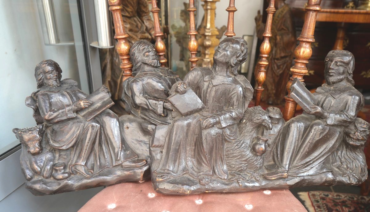 The Four Evangelists, Carved Wood, 16th Century