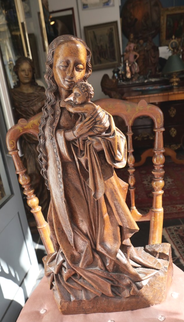 Virgin And Child In The 15th-century Style 