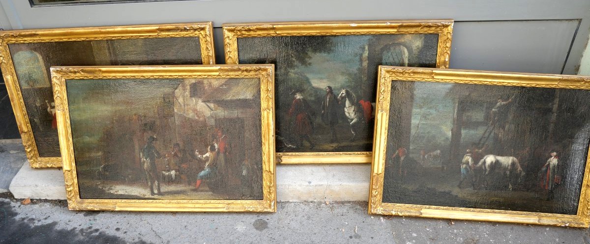 A Series Of Four 17th-century Paintings