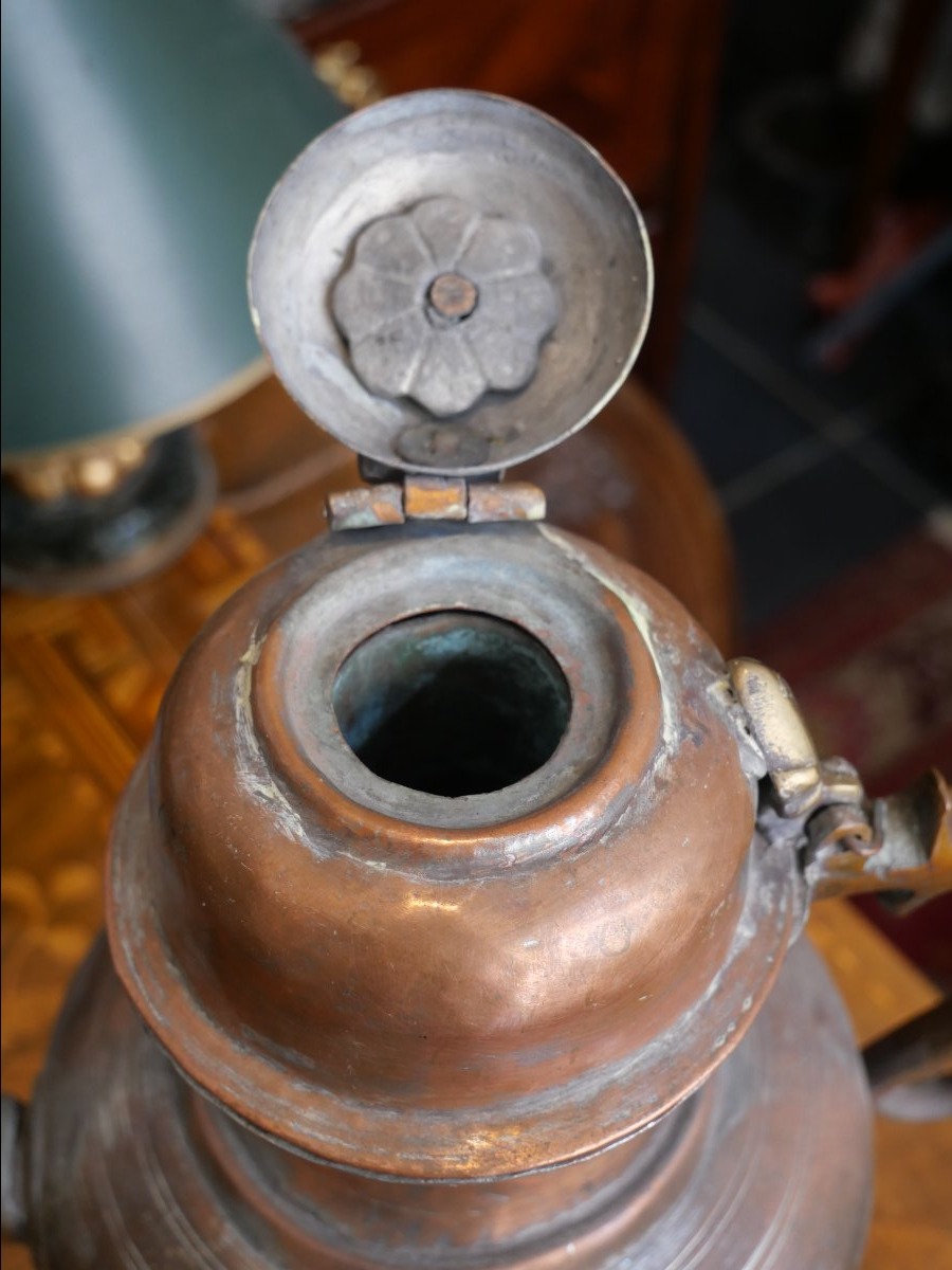 Samovar en cuivre du XVIIIe -photo-3