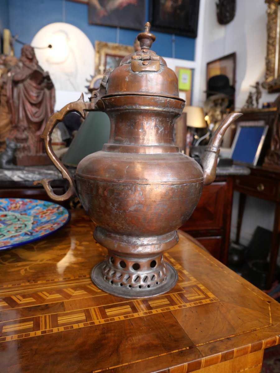 Samovar en cuivre du XVIIIe -photo-2