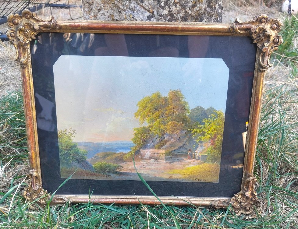 Italian Landscape By Emilio Donnini