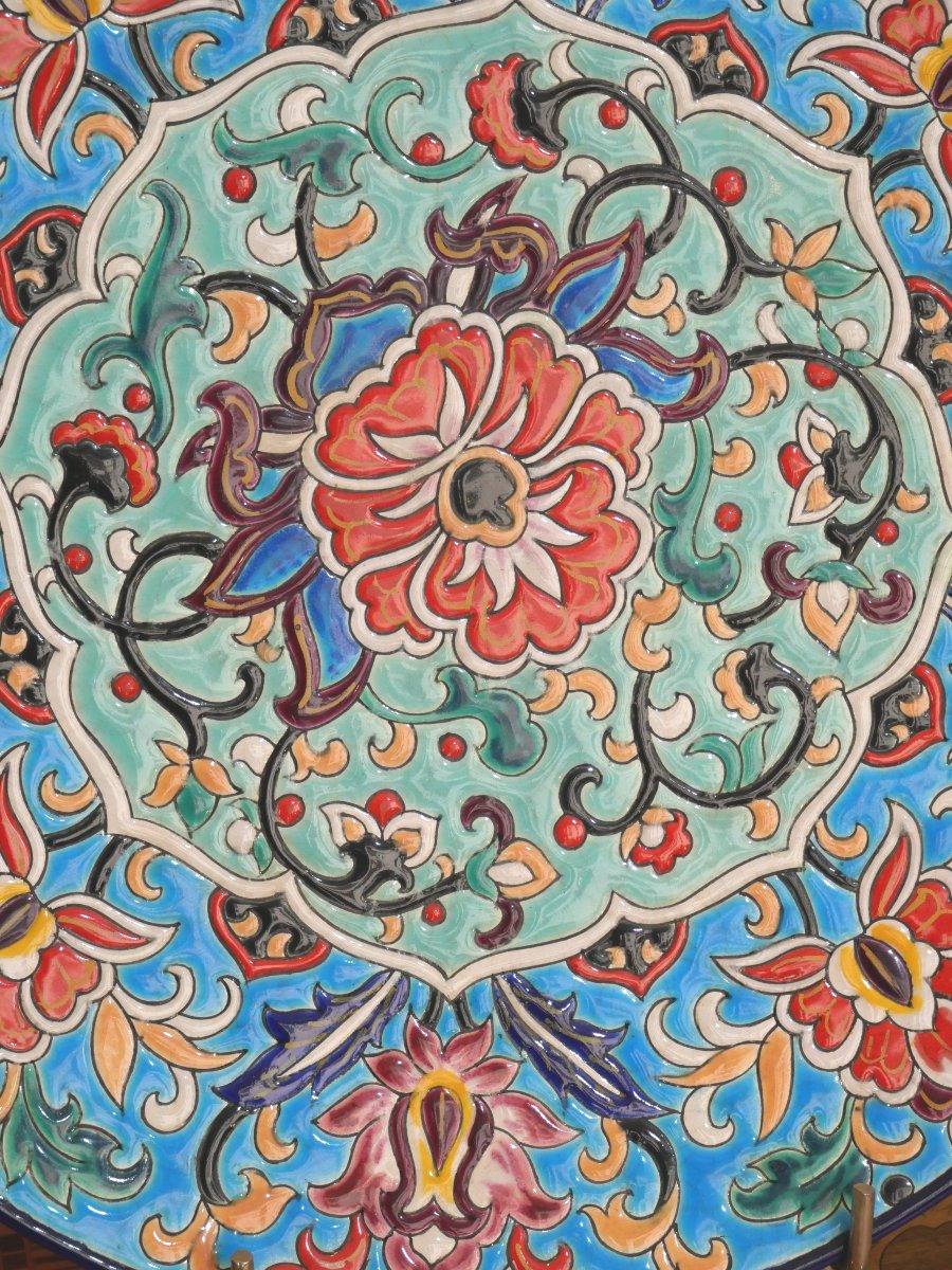 Plat en faience de Longwy-photo-3