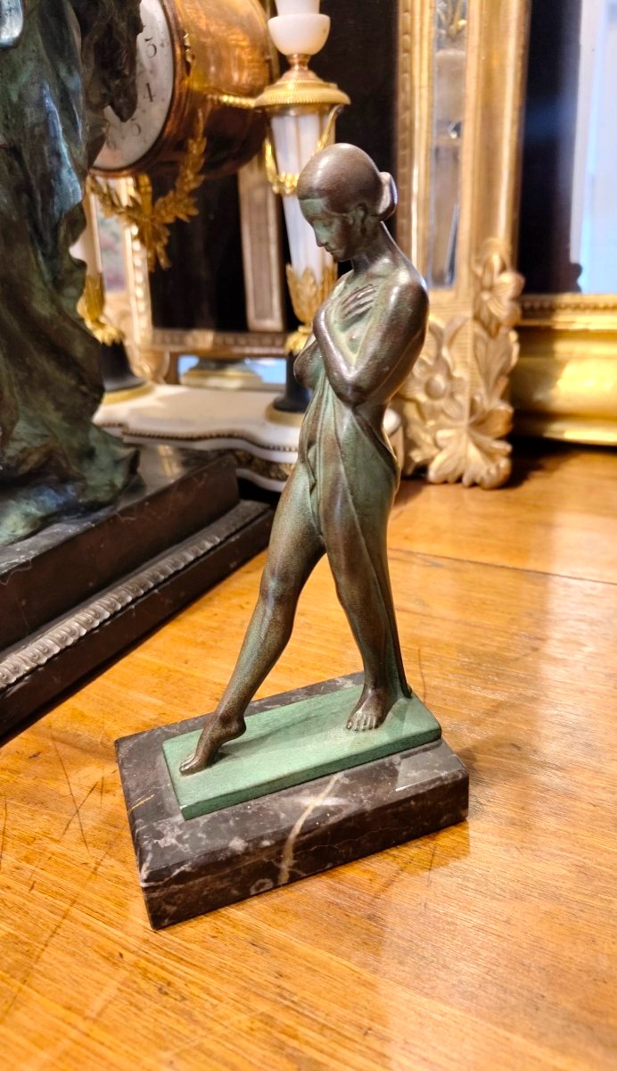 "woman" In Bronze By Max Le Verrier 