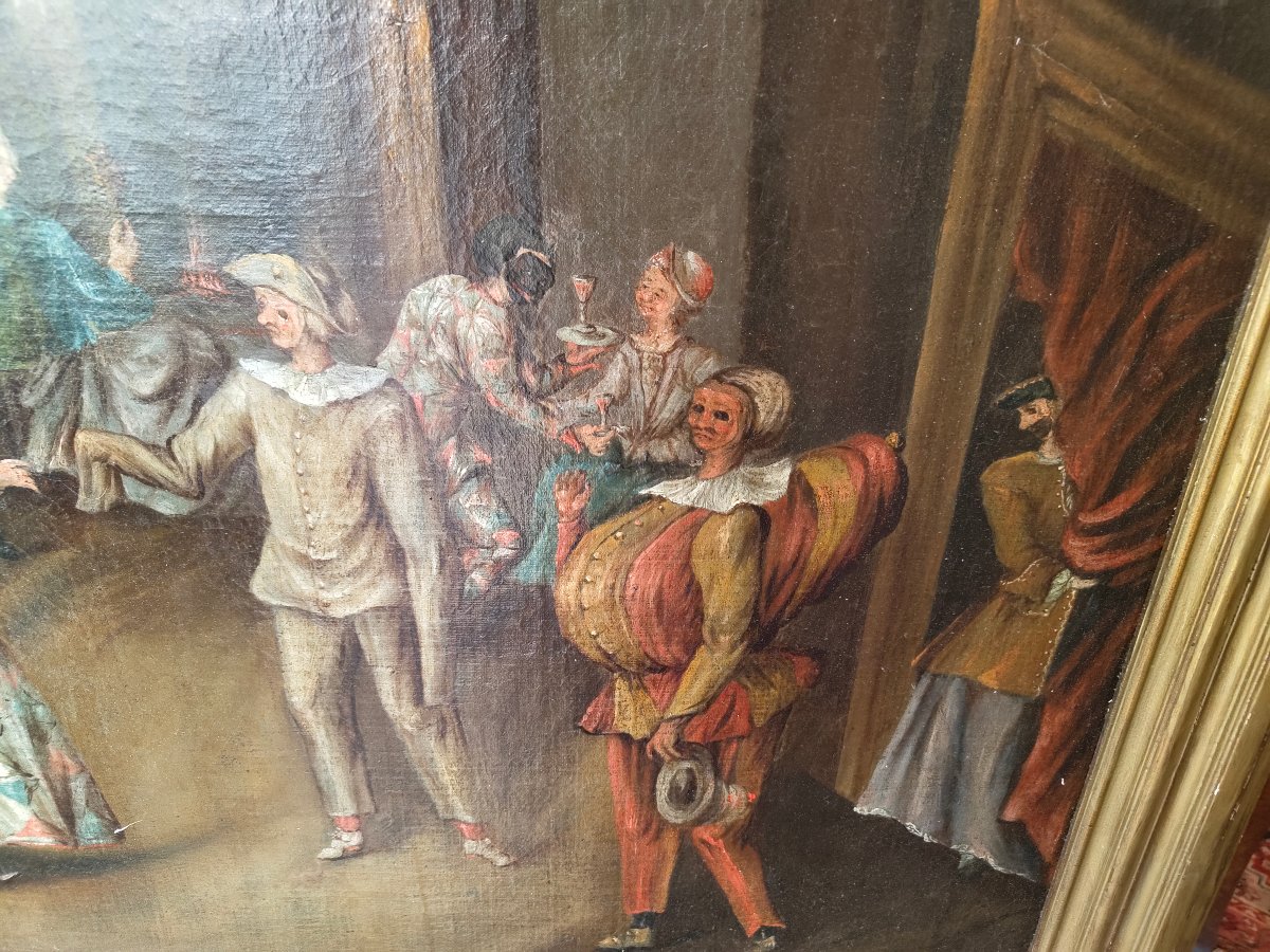 Huile sur toile bal masqué -photo-1