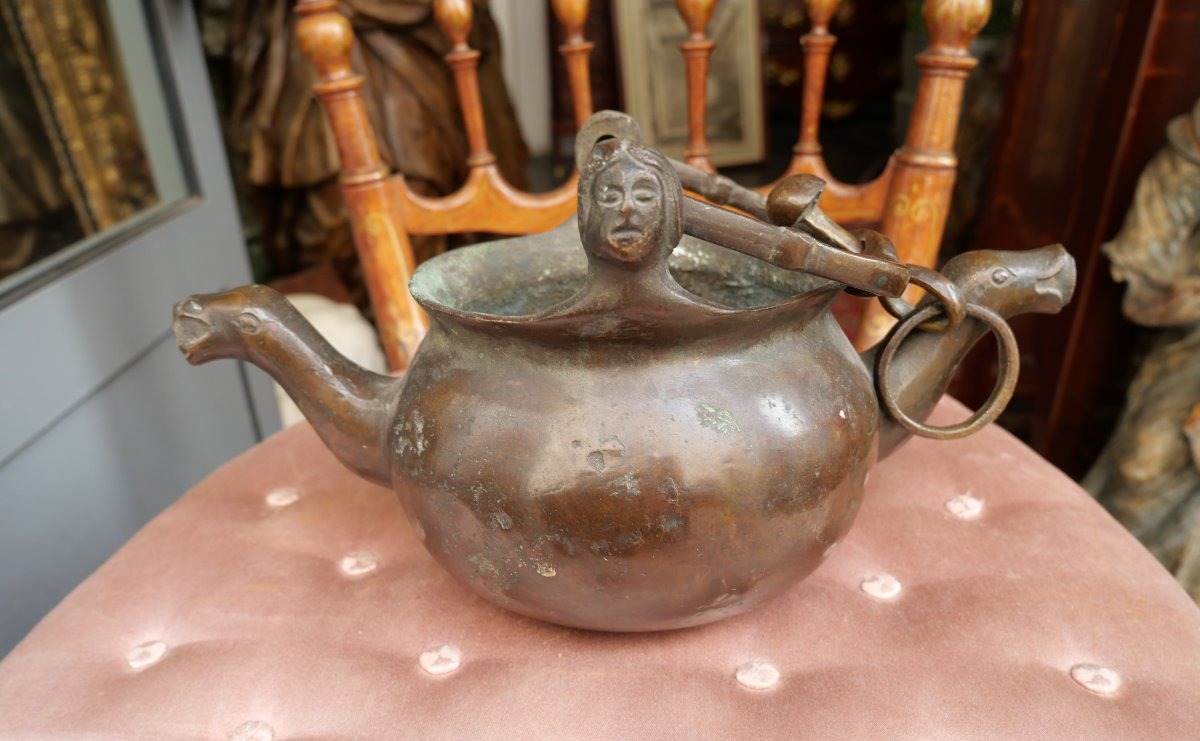 Puisette en bronze XVIIe -photo-2