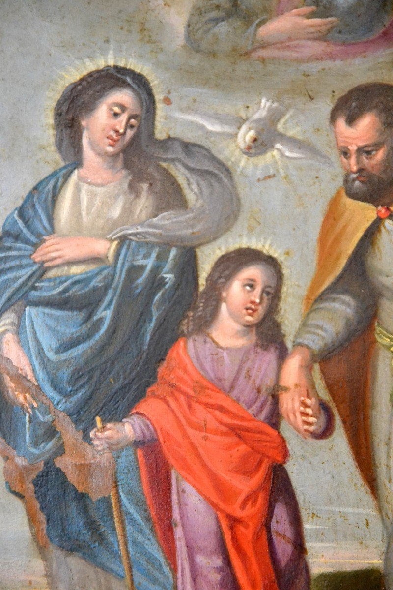 Huile Sur Cuivre Du 17e-photo-2